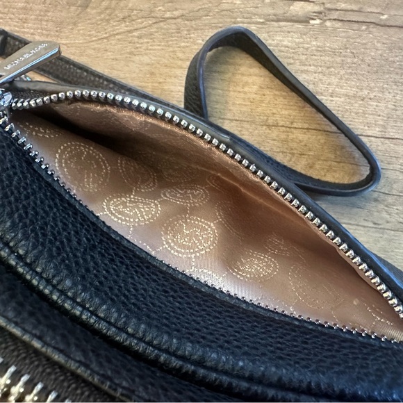 Michael Kors Pebbled Leather Oval Camera Crossbody Bag - Picture 9 of 9